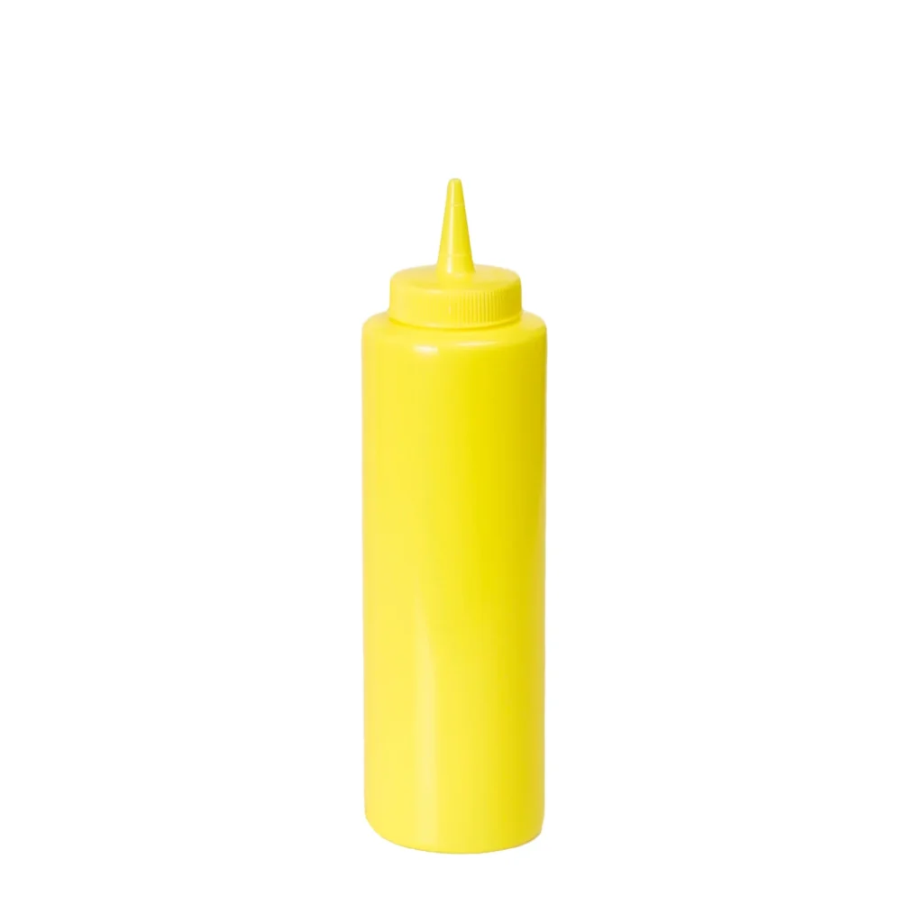 Plastflaska 35,5cl gul.