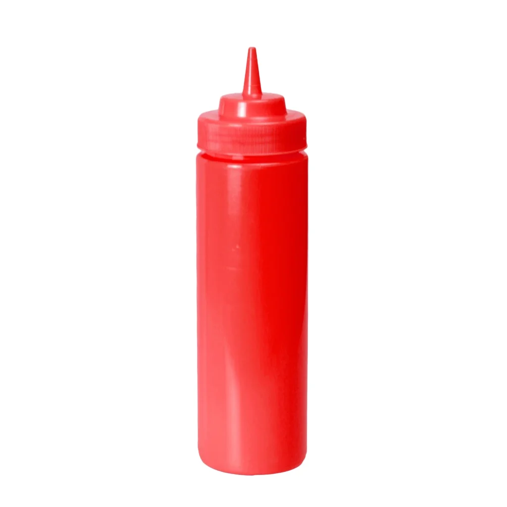Plastflaska 71cl röd.