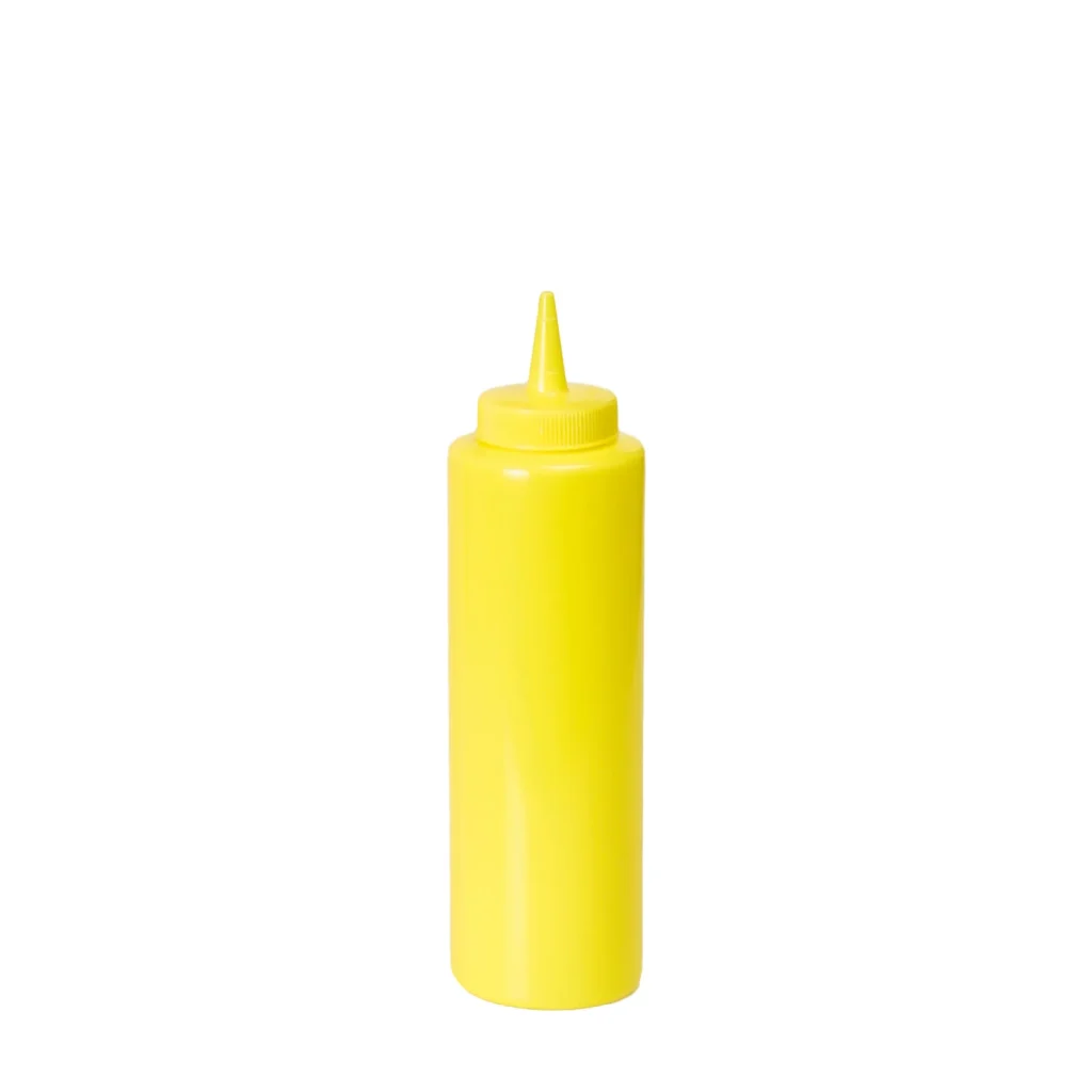 Plastflaska 71cl gul.