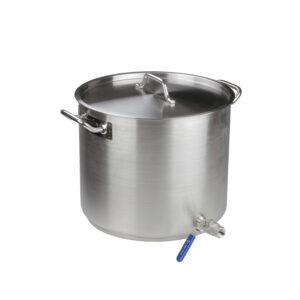 Kittel med tappkran 30 L Rostfritt stål Patina