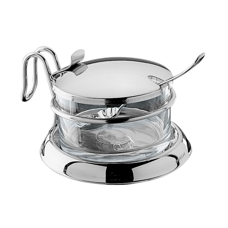 Parmesanskål med sked Rostfritt stål Pintinox.