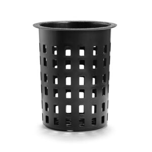 Bestickkorg rund svart 15x15cm