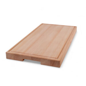 Skärbräda med handtag och spår Bok 450x300x40mm