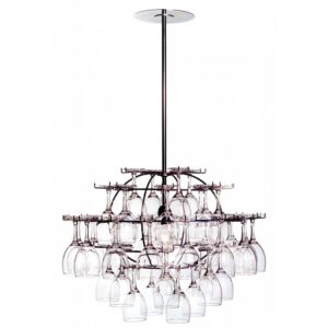 Lampa Klasen 40 glas Krom