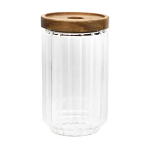 Glasburk m. trälock 650ml