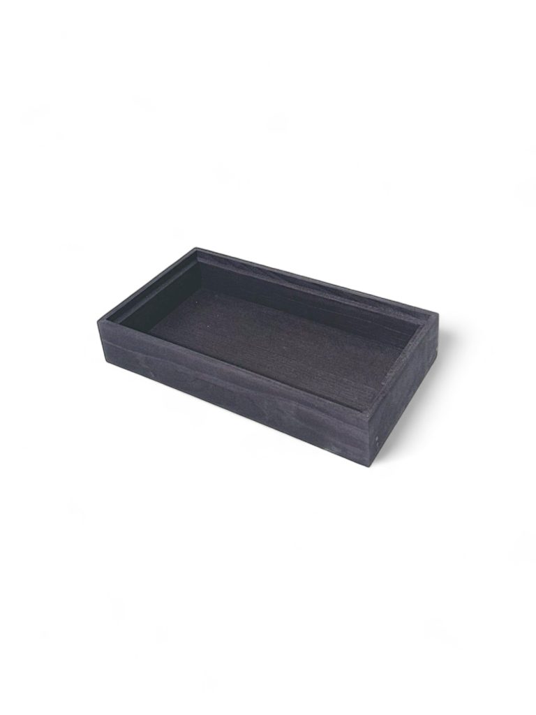 Trälåda 1/3-65 325x176x65mm Svart Shiva