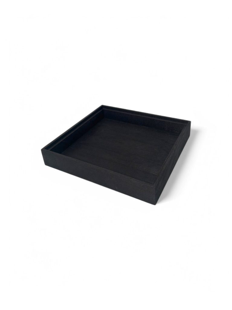 Trälåda 2/3-65 354x325x65mm Svart