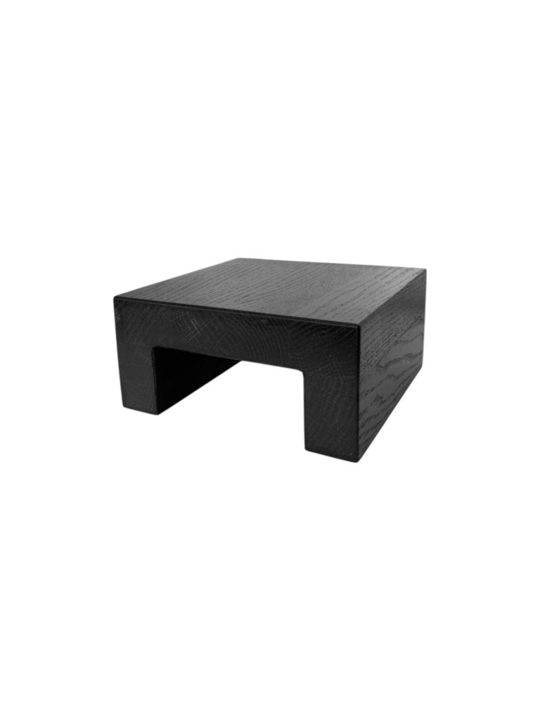 Upphöjare 210x210x100mm lackat trä Svart Shiva