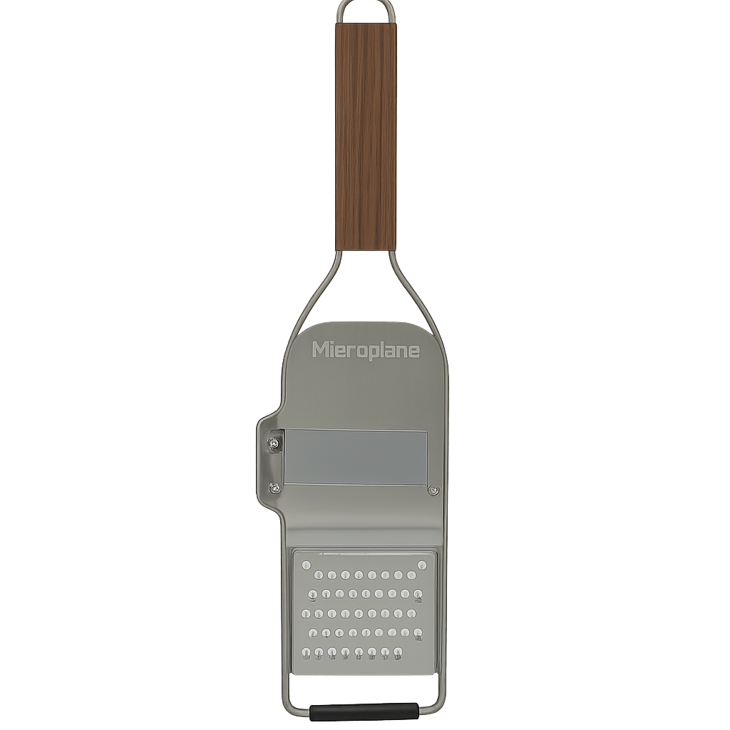 Tryffeljärn 2in1 skiv-/riv Microplane Master m. trä htg