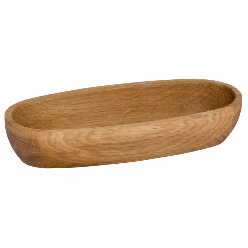 Träskål oval 22x9cm oljad ek Vision
