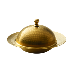 Tallrik dj.195mm m. cloche Guld Playground