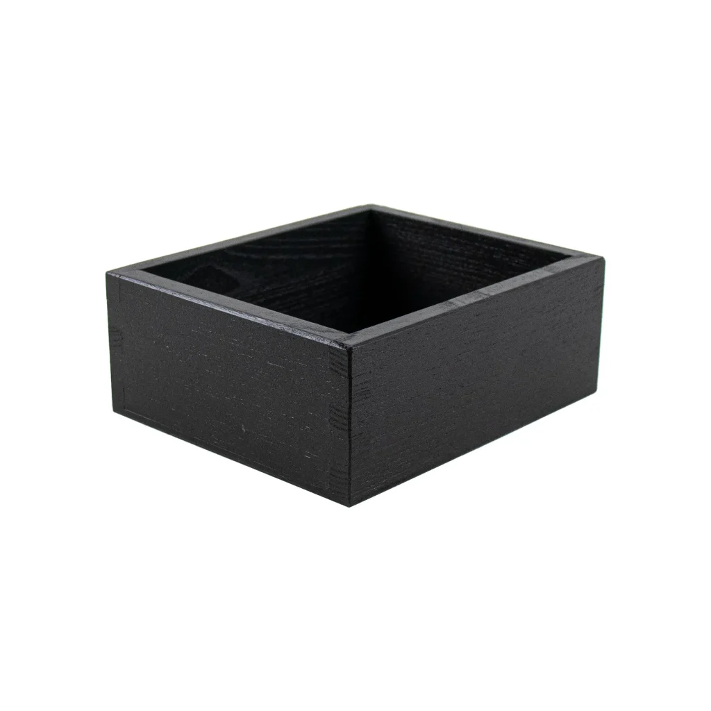 Smörlåda svart ek 12x14x6cm
